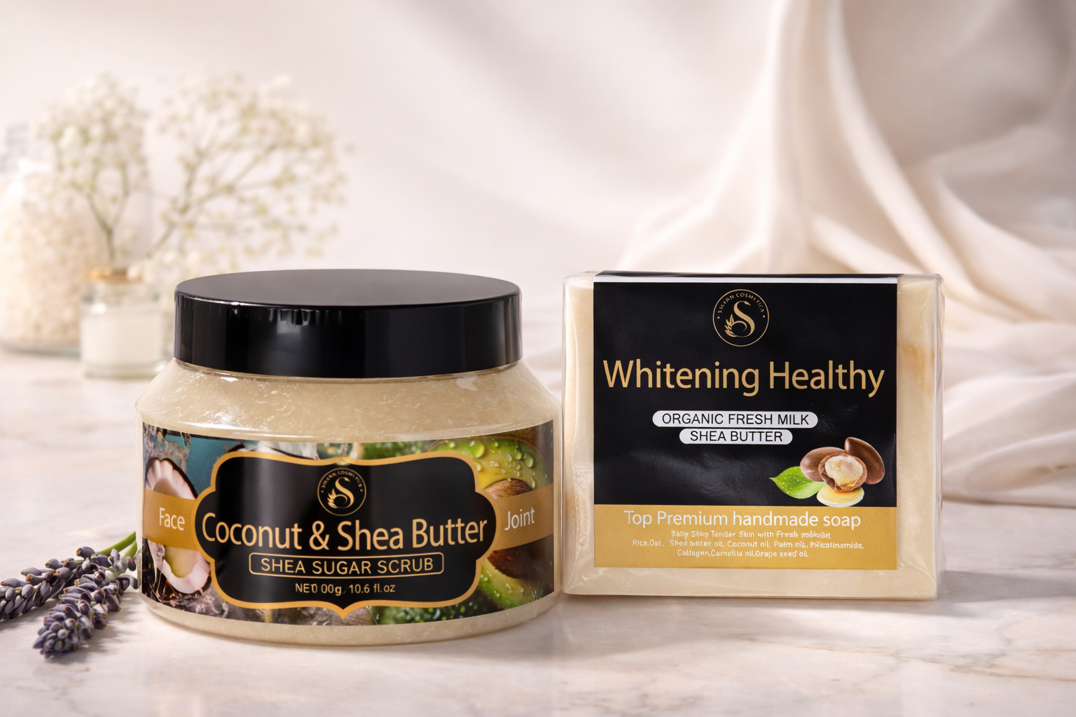 Coconut and Shea Butter Scrub Set