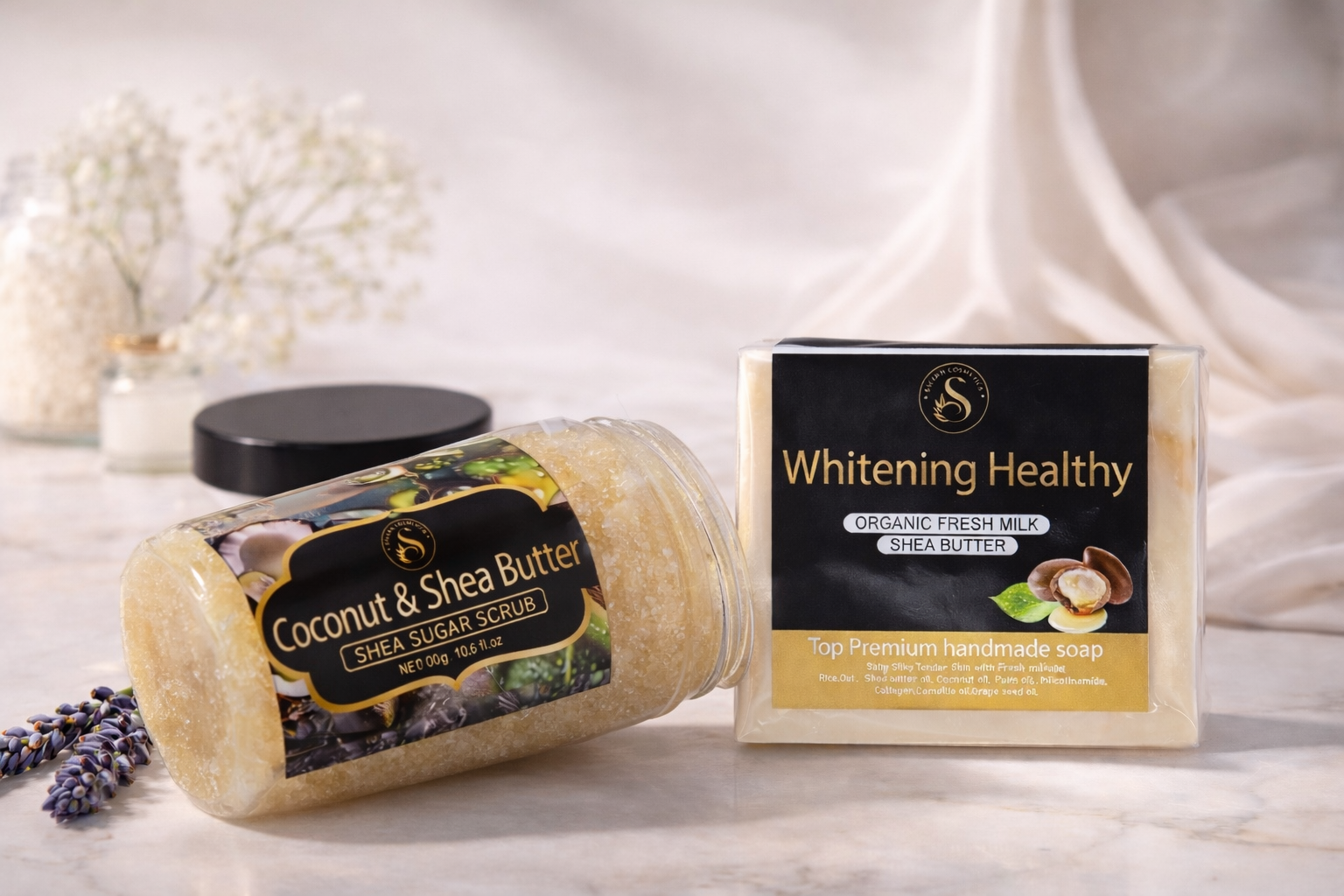 Coconut and Shea Butter Scrub Set