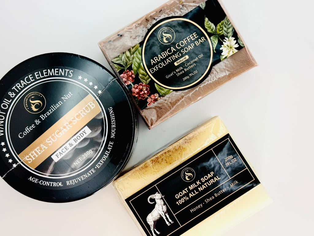 Coffee and Shea Butter Exfoliating Set
