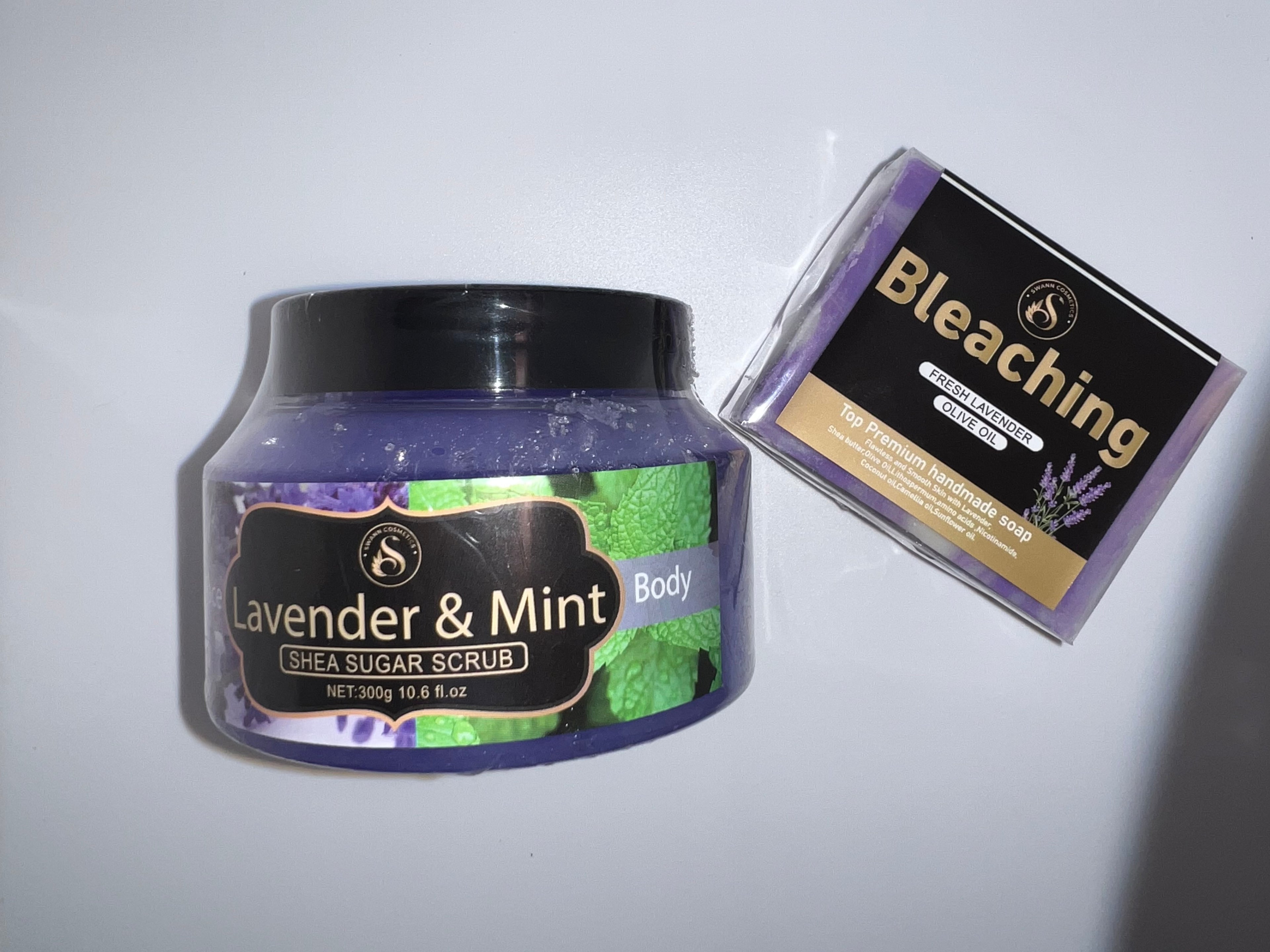 Lavender Brightening Scrub Set