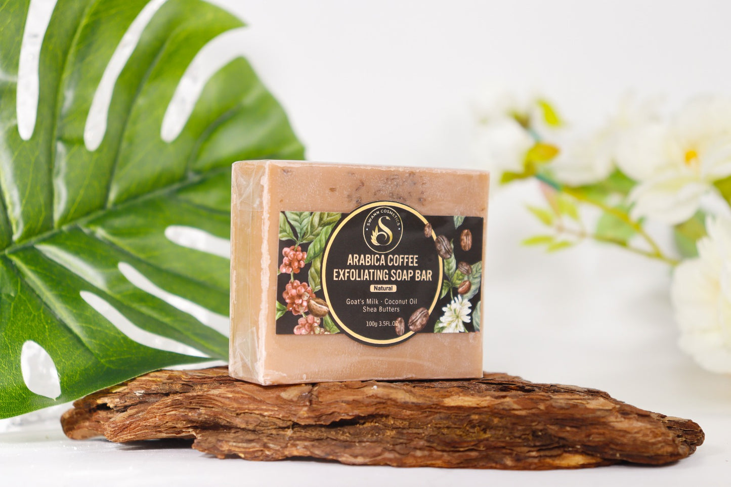 Arabica coffee exfoliating soap bar